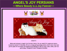 Tablet Screenshot of angelsjoycats.com